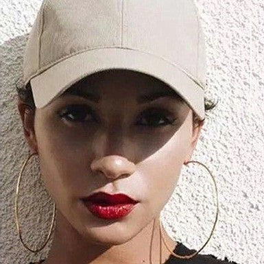 Huge Golden Hoop Statement Earrings