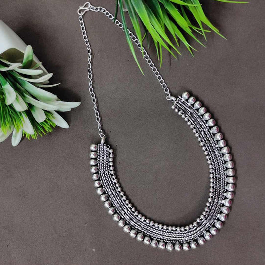 LARQ JEWELS German Silver Traditional Necklace