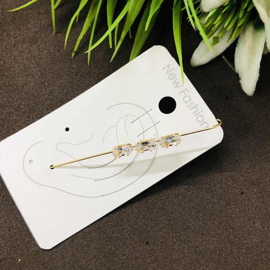 LARQ JEWELS Stone studded gold plated Earcuff for women and girls