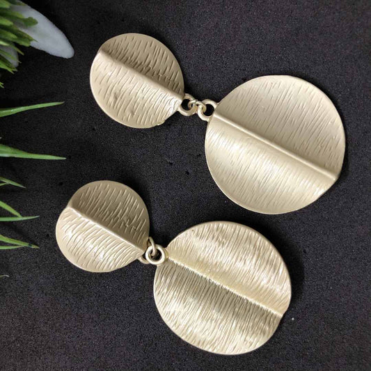 LARQ JEWELS Western Geometric Concentric Circle Drop Earrings