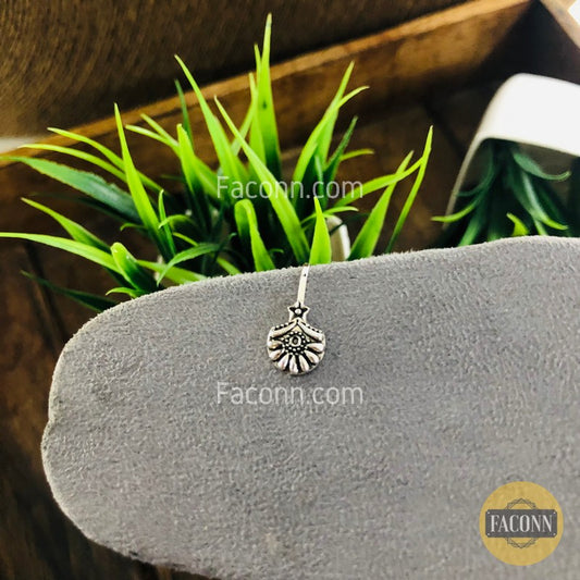 LARQ JEWELS Emporium Silver Plated Brass Nose Ring