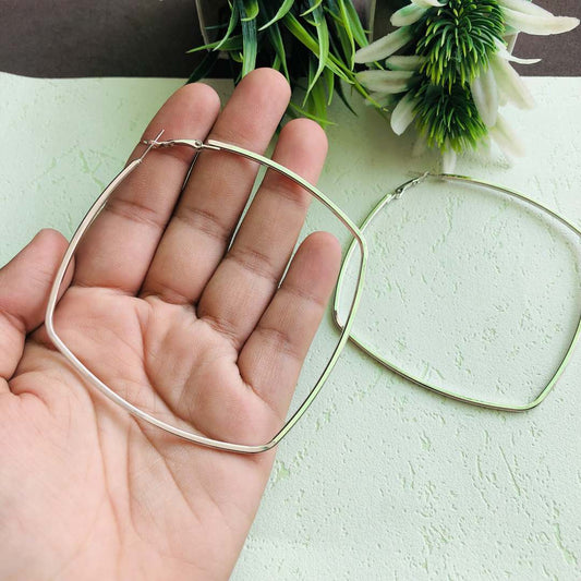 LARQ JEWELS Western Stainless Steel Square Shape Earrings