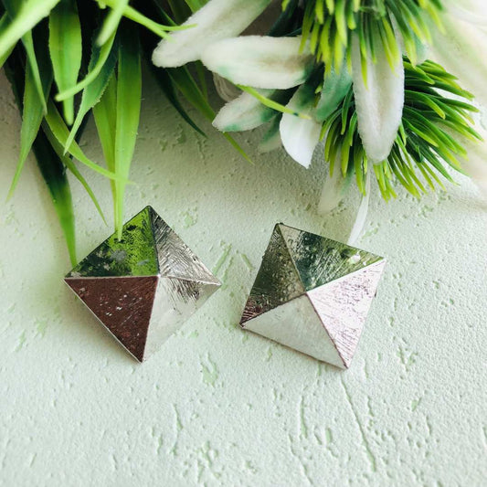 LARQ JEWELS Fashion Silver Plated Party Wear Stud Earrings