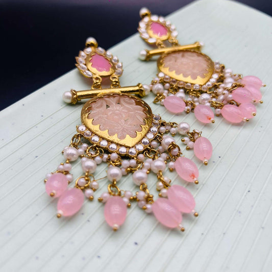 Gulabi Girl Statement Festive Earrings
