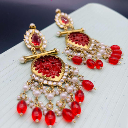 Adaah Statement Gemstone Earrings