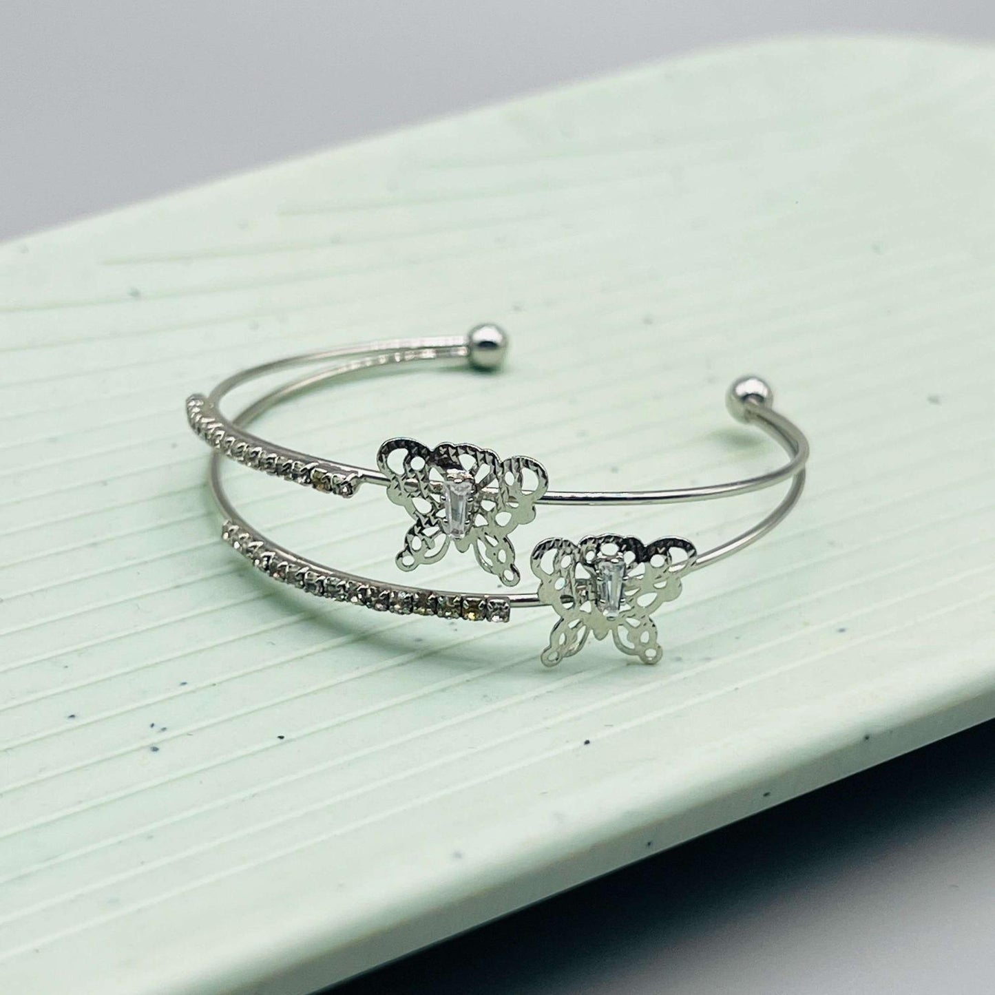 Butterfly Kisses Bracelet-Silver