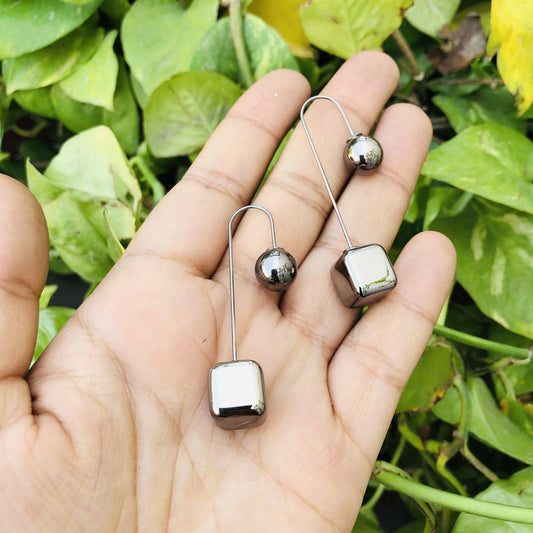 LARQ JEWELS Designer Double Sided Fancy Western Party wear cubic Black