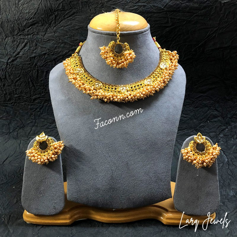 LARQ JEWELS Indian traditional Jewellery set for women