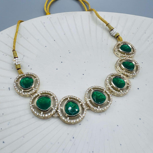 Crystal Halo Necklace Set