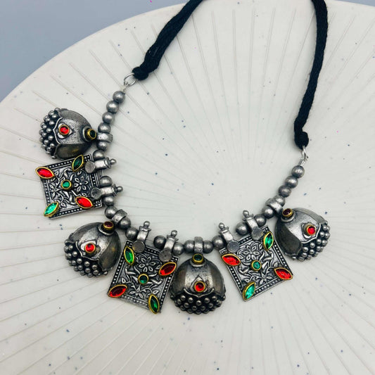 Boho Luxe Tribal Treasure Necklace Set