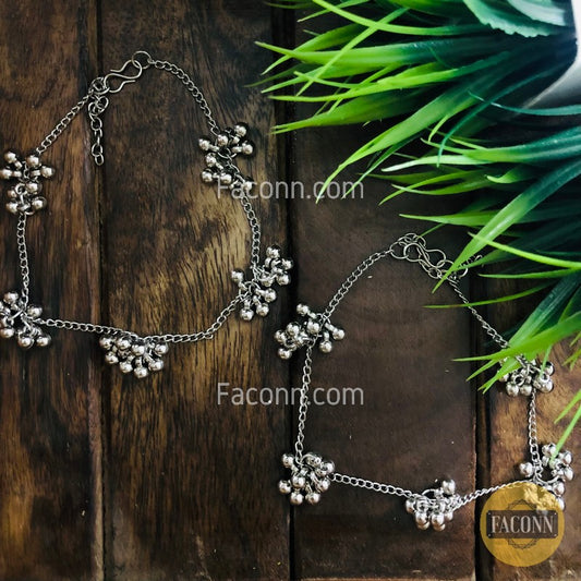 LARQ JEWELS Fully Ghungroo Anklet For Women(pair)