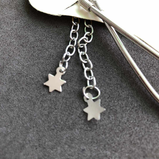 LARQ JEWELS Classy Women Silver Snake Chain Anklet - 1 pair