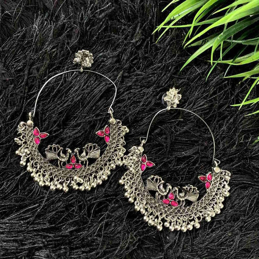 Pink Stud Traditional Dangle  Drop Earrings For Women