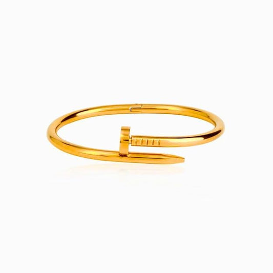Anti Tarnish Nail Designer Gold Bracelet