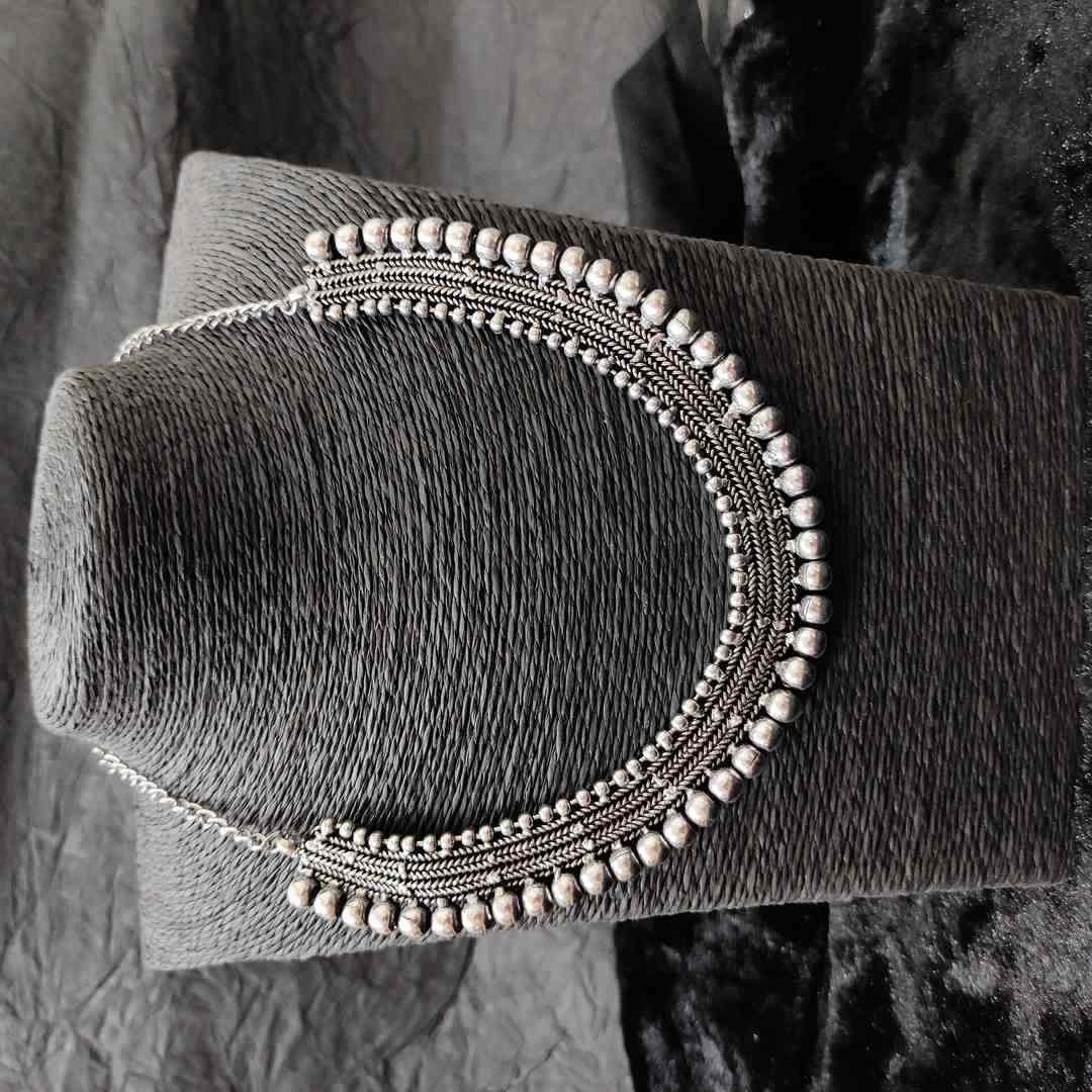 LARQ JEWELS German Silver Traditional Necklace