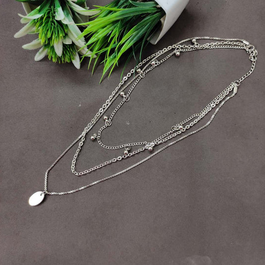 LARQ JEWELS Geometric artificial imitation multi layer necklace