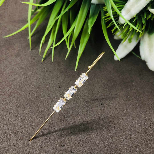 LARQ JEWELS Stone studded gold plated Earcuff for women and girls