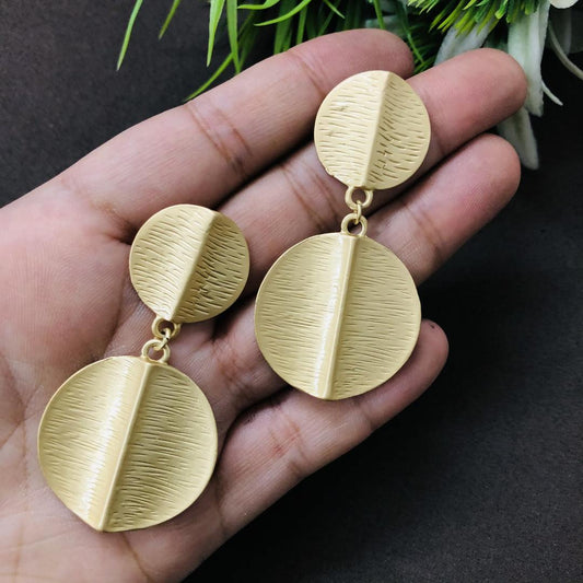 LARQ JEWELS Western Geometric Concentric Circle Drop Earrings