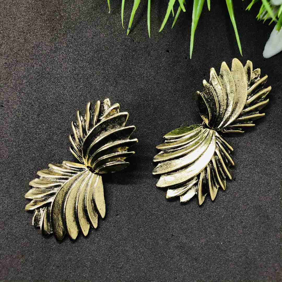 LARQ JEWELS Indo Western Trendy Earring With Gold Plating