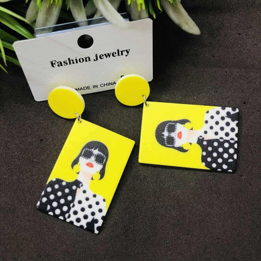 LARQ JEWELS Western Stylish Woman Lady Party wear Quirky Earrings