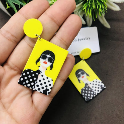 LARQ JEWELS Western Stylish Woman Lady Party wear Quirky Earrings
