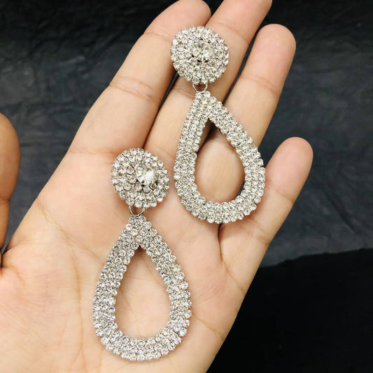 LARQ JEWELS Swiss Zircon Earings Fashion Fancy Party Wear Earrings for Girls and Women