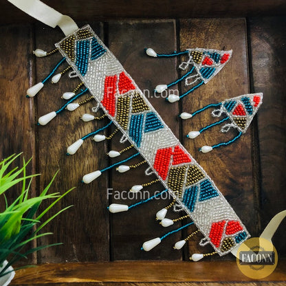 LARQ JEWELS Designer Elegant Multicolor Bead Necklace For Women