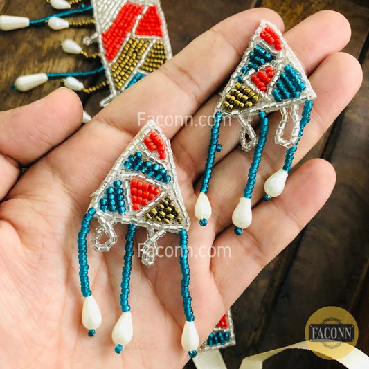 LARQ JEWELS Designer Elegant Multicolor Bead Necklace For Women