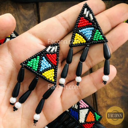 LARQ JEWELS Handmade Fashion Seed Bead Multicolor Necklace