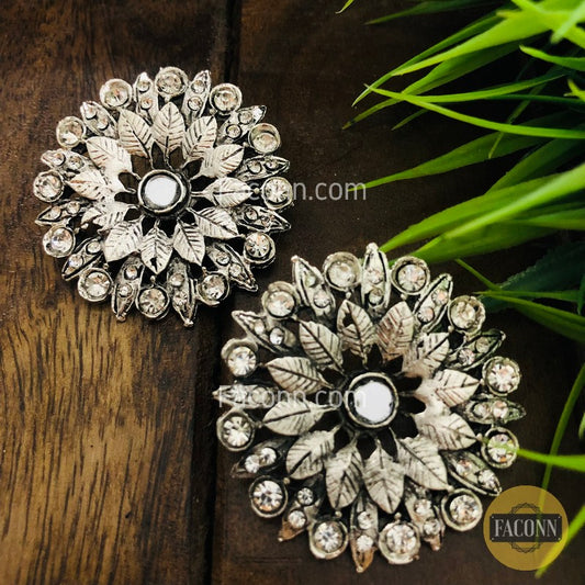 LARQ JEWELS Indian Traditional  Sunflower Stud Earring