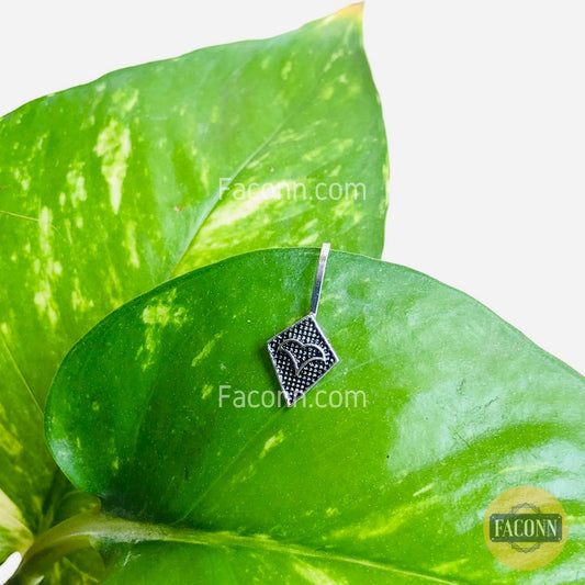 LARQ JEWELS Silver Handmade Enamel Antique Oxidized Nose pin