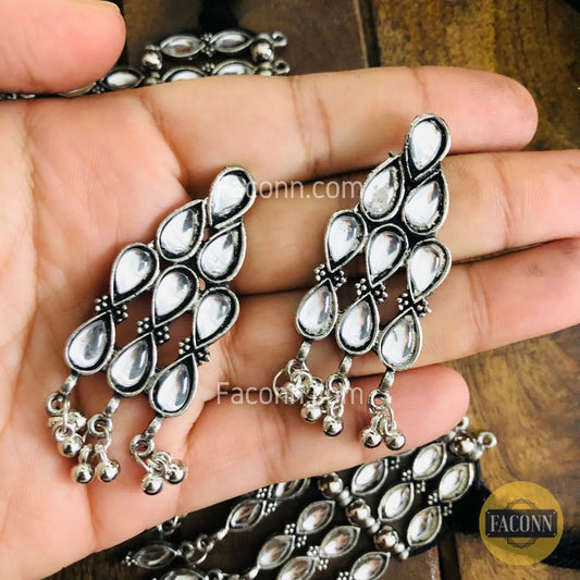 LARQ JEWELS Antique Oxidized Afghani Bohemian Tribal Choker