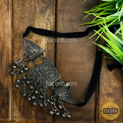 LARQ JEWELS Afghani Banjara Style Oxidized Antique Jewelery Choker