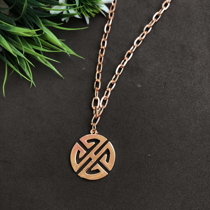 LARQ JEWELS Rose gold Anti tarnish long chain necklace