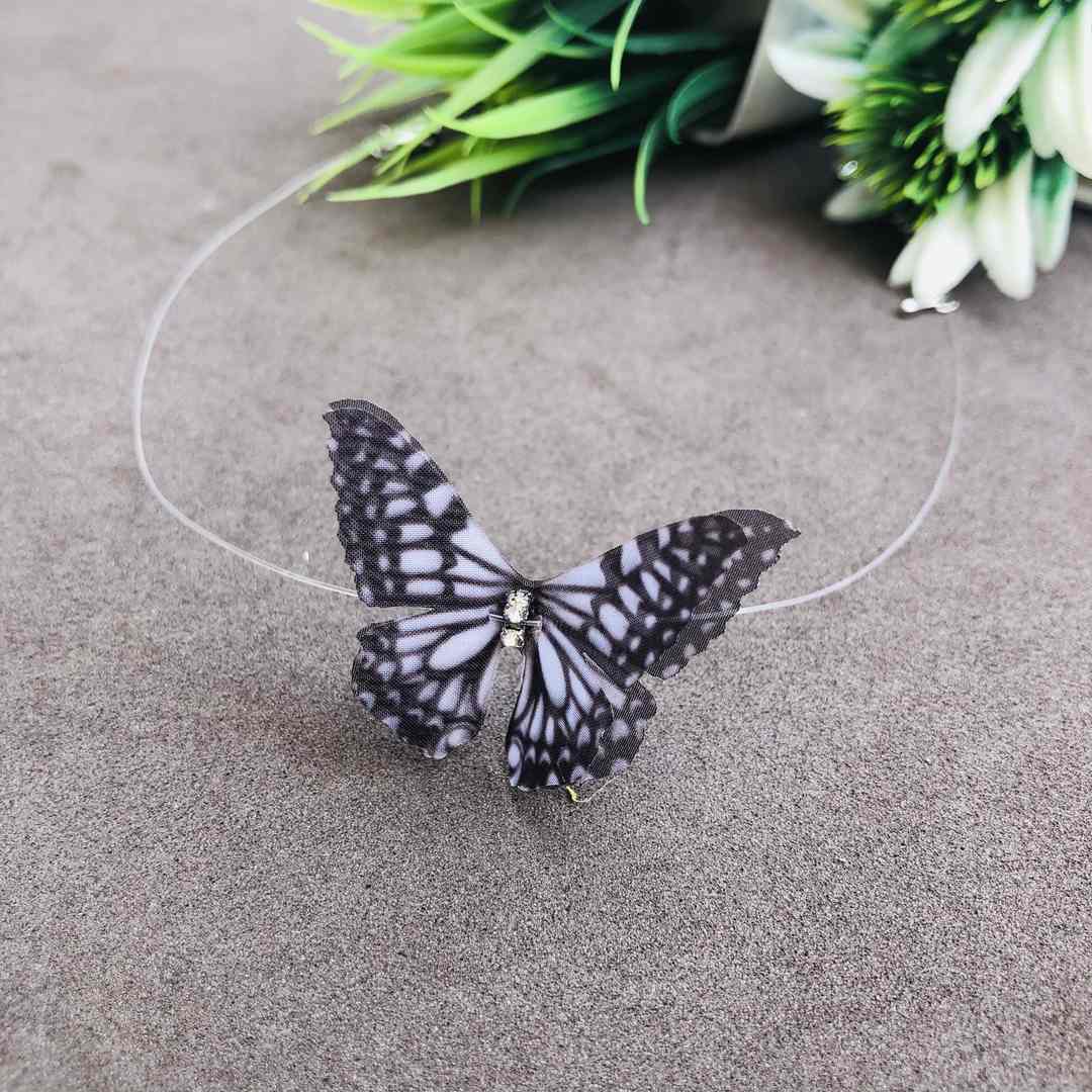 LARQ JEWELS Cute Kawaii Butterfly Choker Collar Punk Hip Hop Gothic Necklace