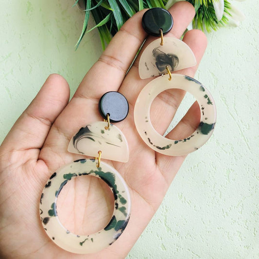 LARQ JEWELS LARQ JEWELS Marble Resin dangle earring