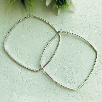 LARQ JEWELS Western Stainless Steel Square Shape Earrings