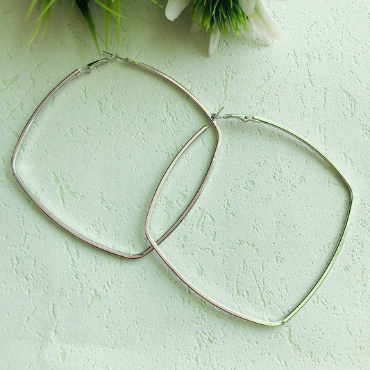 LARQ JEWELS Western Stainless Steel Square Shape Earrings