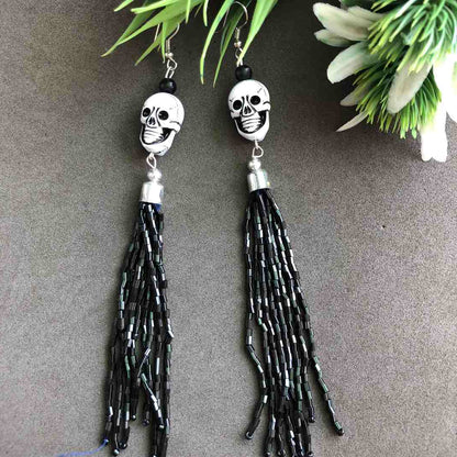 Halloween  Skull Skeleton Dangle Earrings