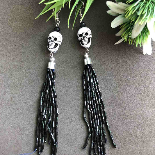 Halloween  Skull Skeleton Dangle Earrings
