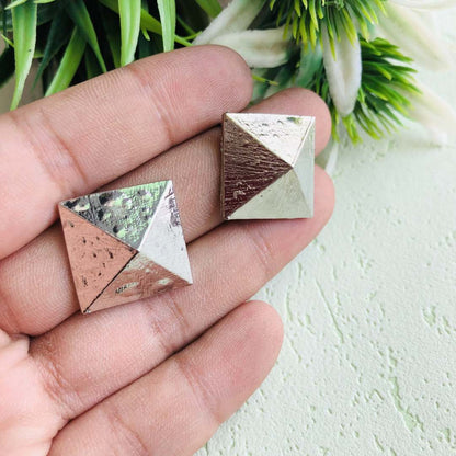 LARQ JEWELS Fashion Silver Plated Party Wear Stud Earrings
