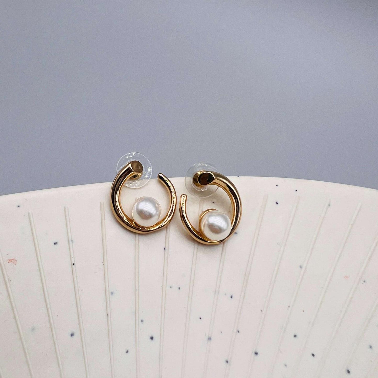 Opulent Pearl Korean Drop Earrings