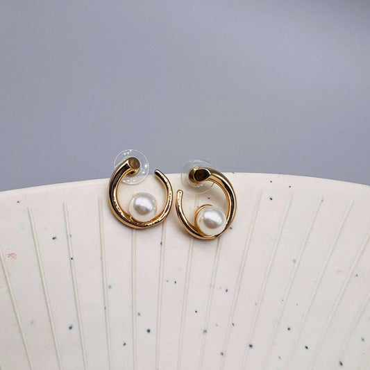 Opulent Pearl Korean Drop Earrings