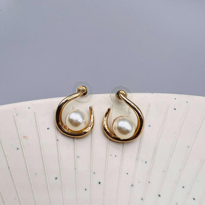 Celestial Dewdrop Minimal Korean Earrings