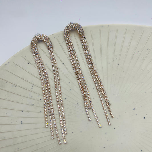 Waterfall Crystal Dangler Earrings