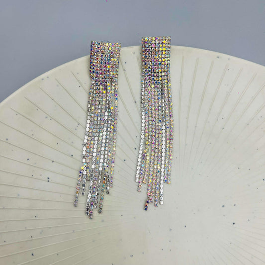 Flash Dance Drops Rhinestone Dangler