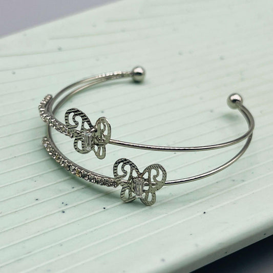 Butterfly Kisses Bracelet-Silver