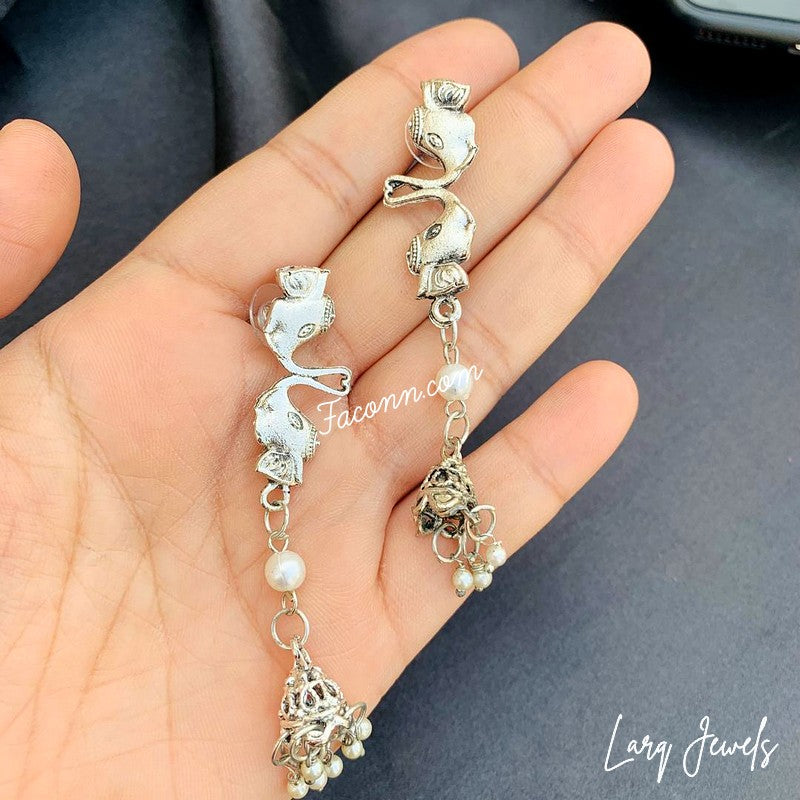 LARQ JEWELS Traditional German Silver Boho Ghungroo Necklace