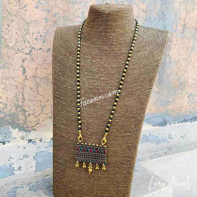 LARQ JEWELS Traditional Gold Plated Thushi Necklace For Women