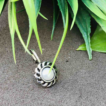 LARQ JEWELS Oxidised Silver Tribal Nose Pin, Clip On Nose Ring